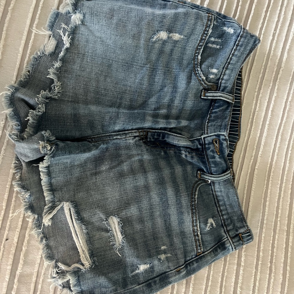 Aerie Blue Denim Shorts